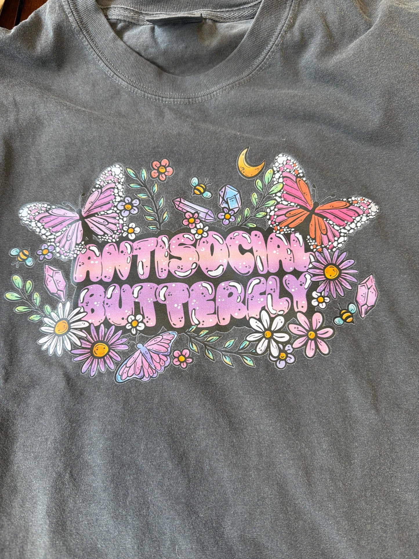 Antisocial butterfly tshirt
