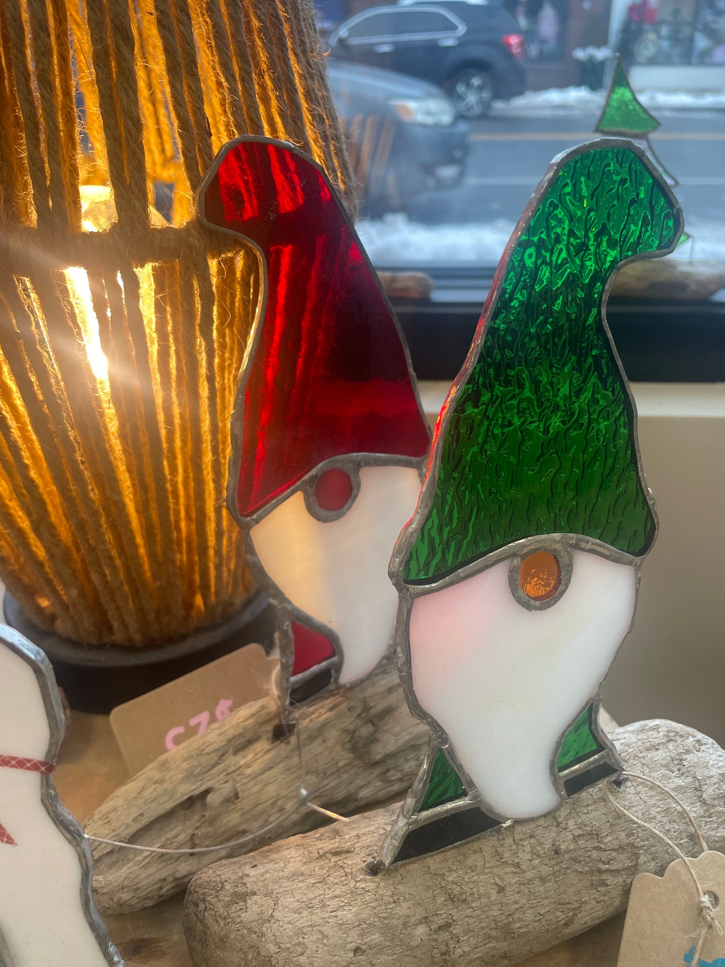Stained glass gnomes