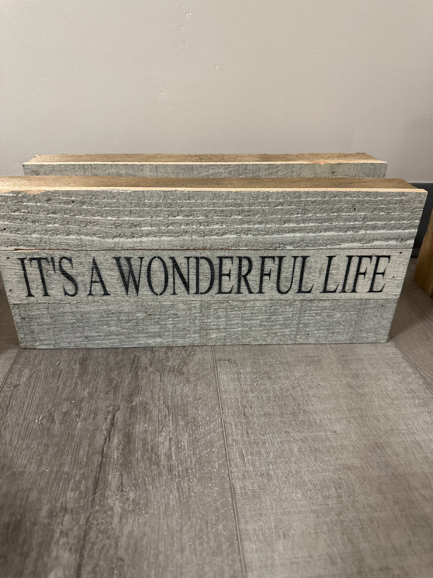 It’s a wonderful life wood sign