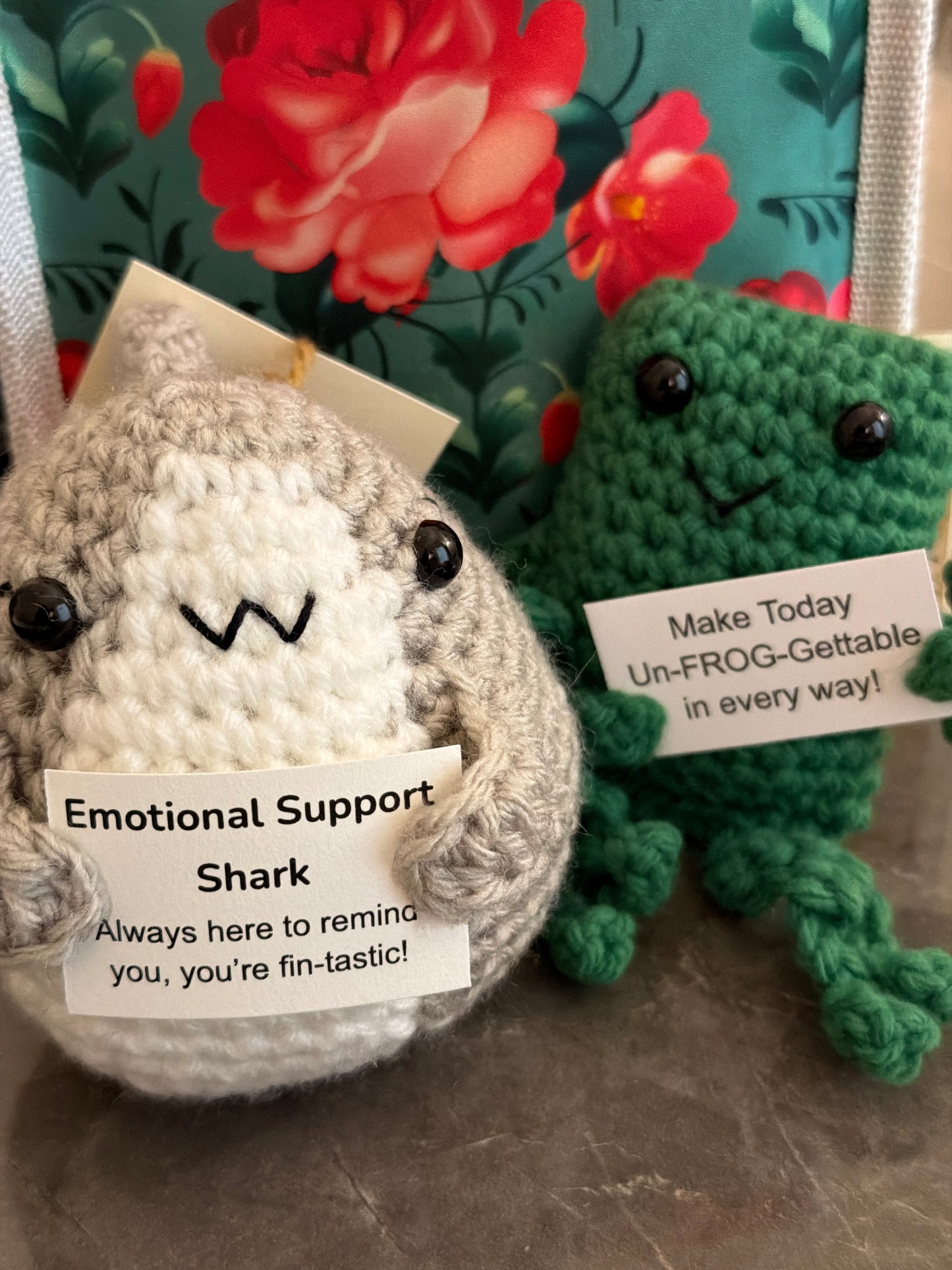 Emotional support frog or shark