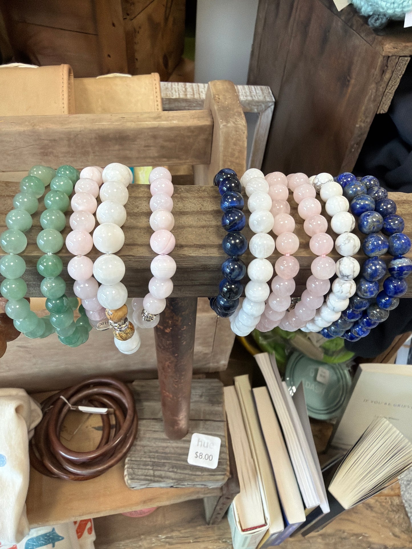 Stone bracelets variety