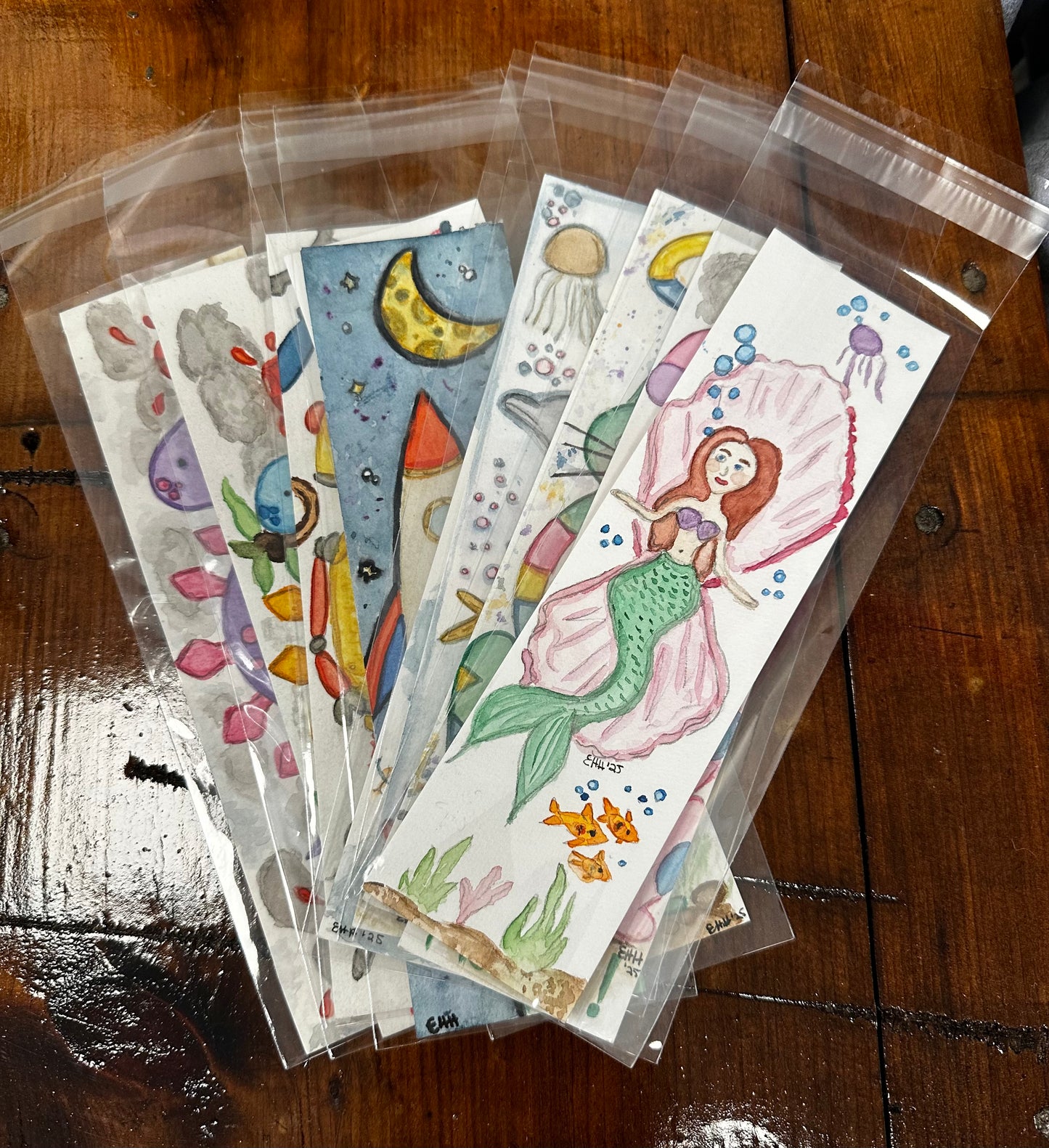 Bookmarks made by local artist