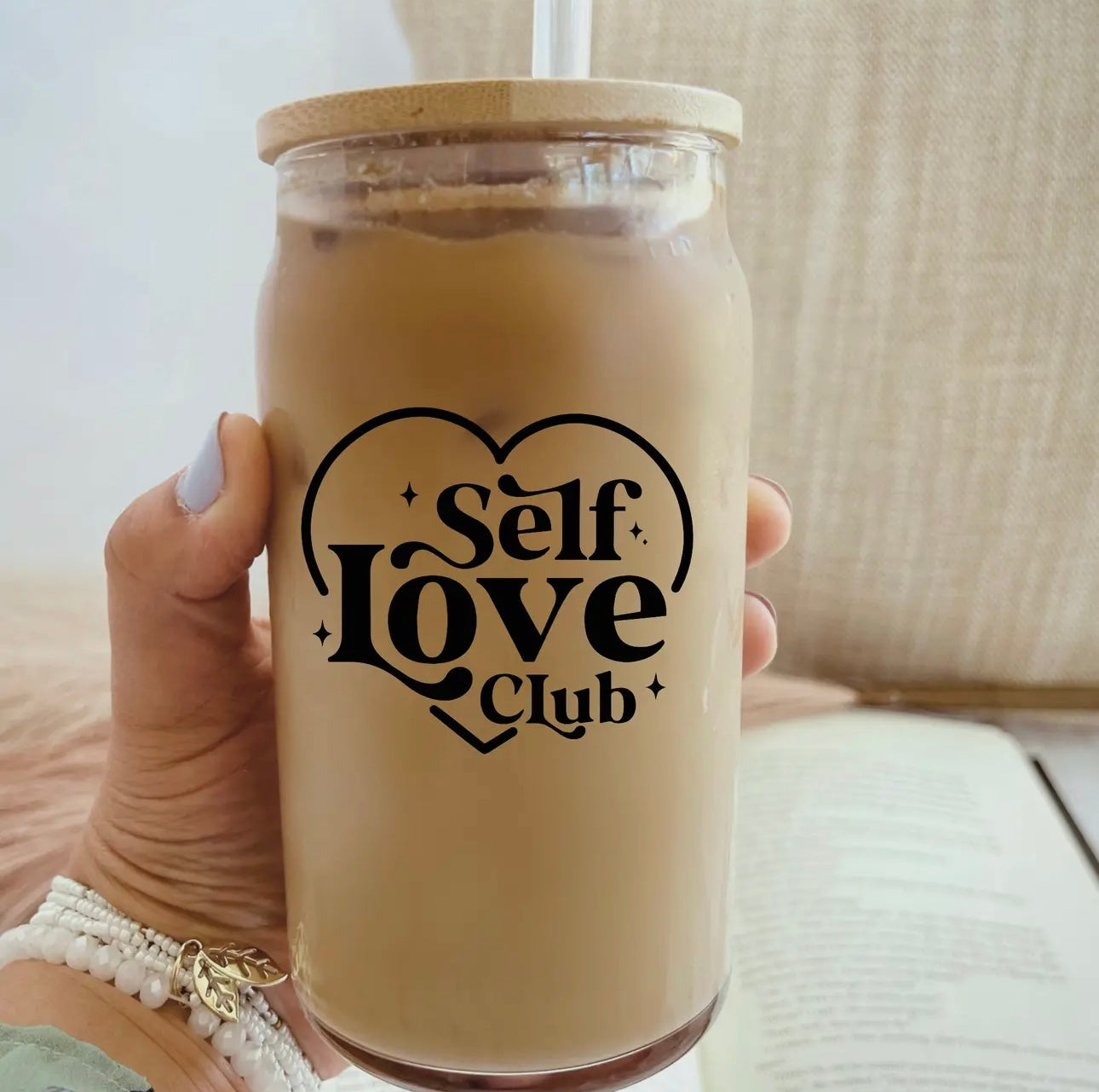 Self Love Club Glass Tumbler