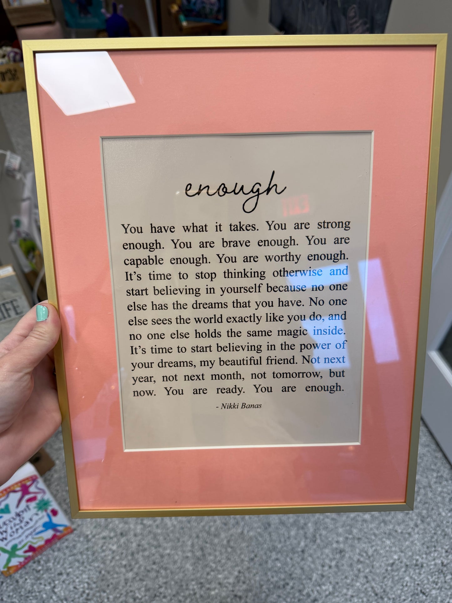 Enough sign/ wall decor