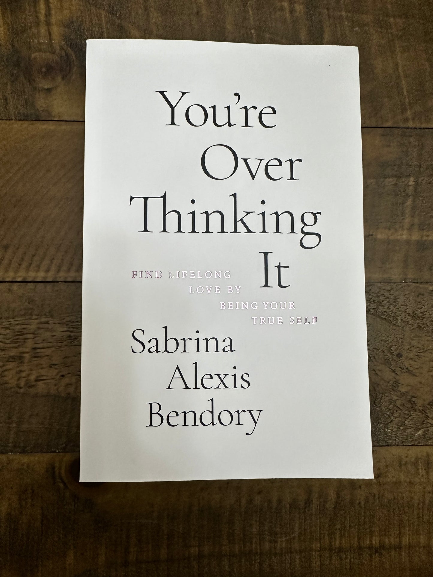 You’re over thinking it book