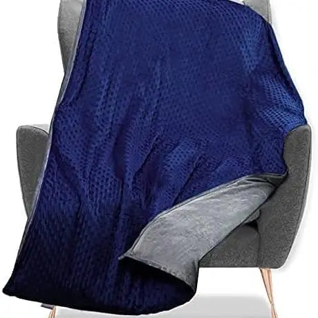 Quility Weighted Blanket for Adults- Navy