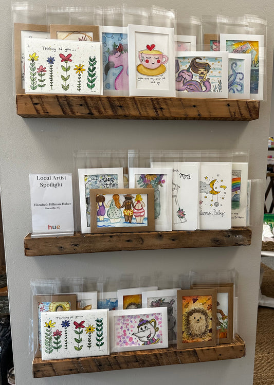 Cards made by local artist