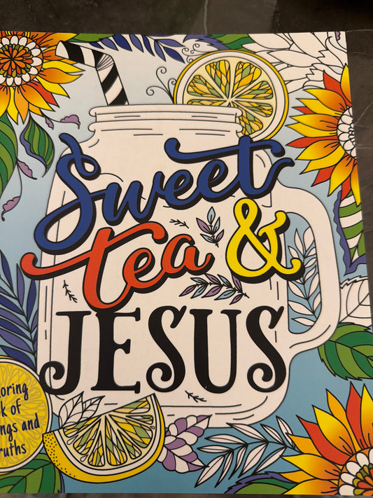 Sweet tea and Jesus coloring book