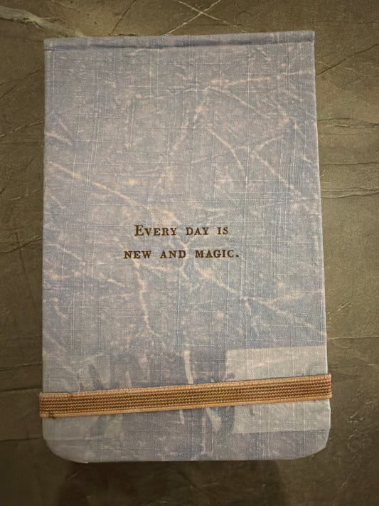 Every day is new and magic notebook