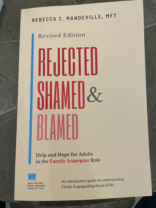 Rejected shamed and blamed book