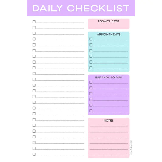Pastel Daily Note Pad