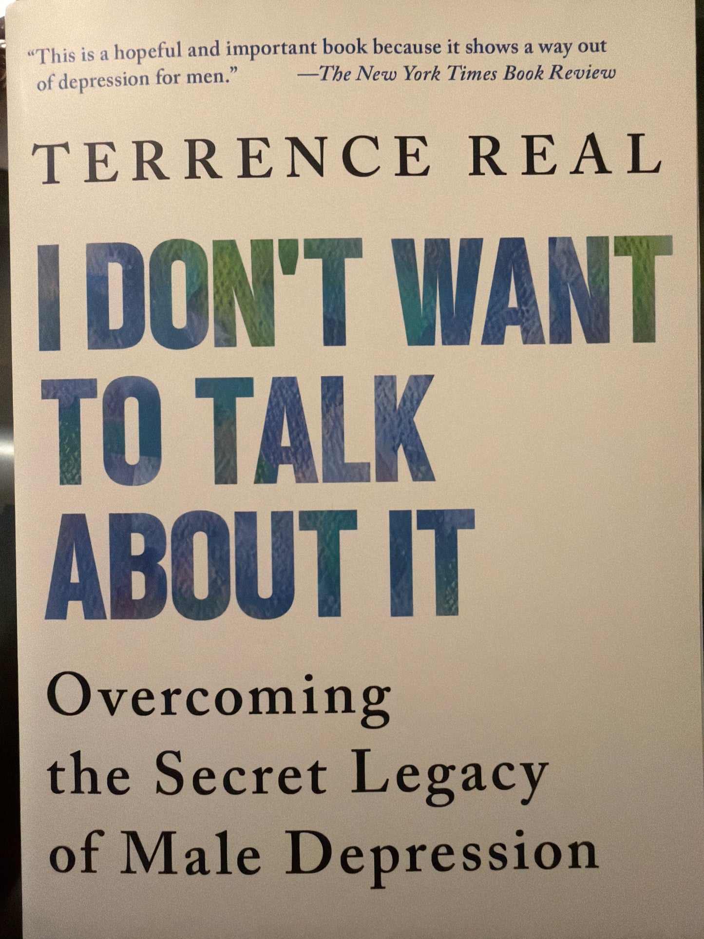 I don’t want to talk about it book