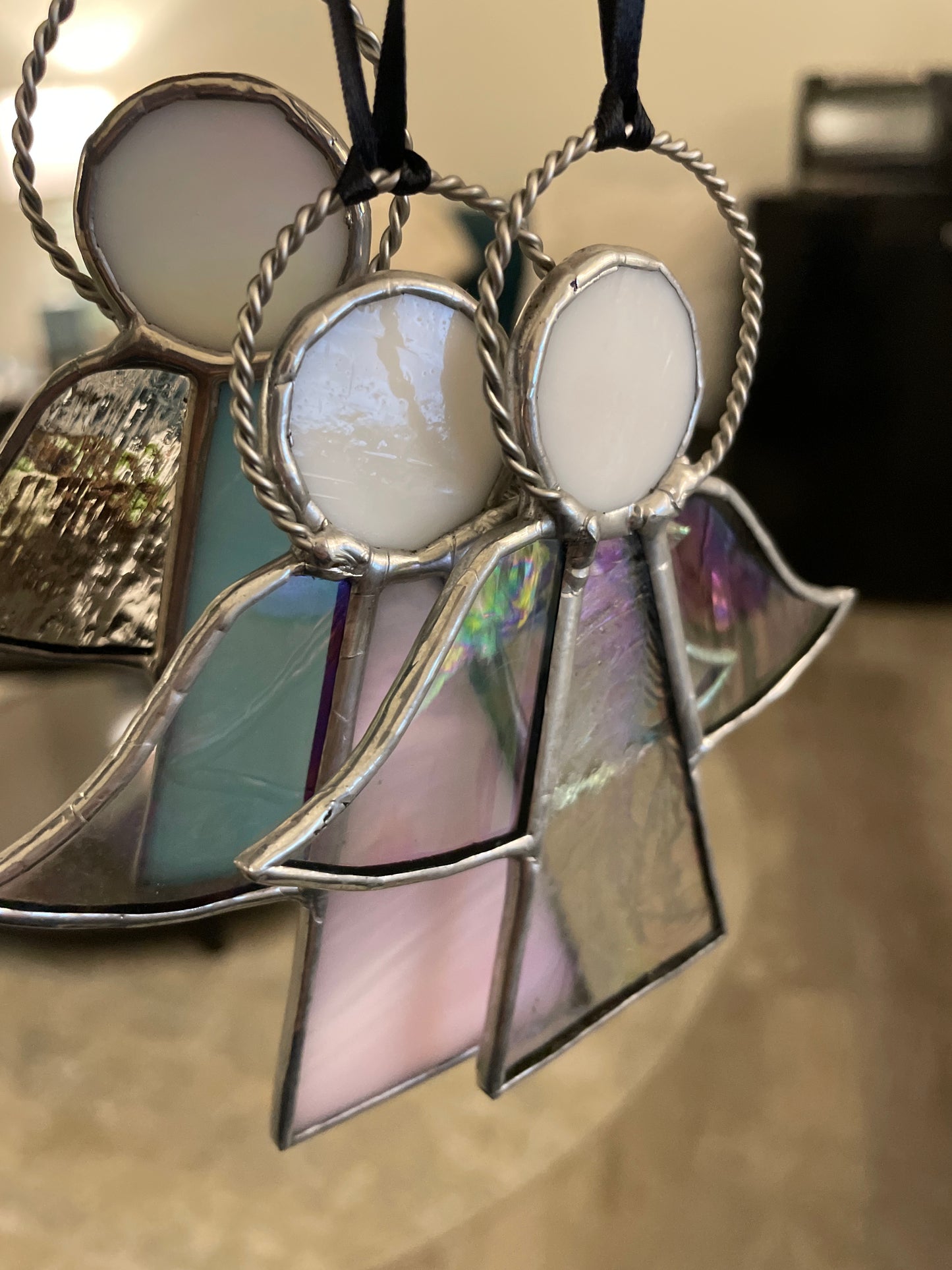 Stained glass angels