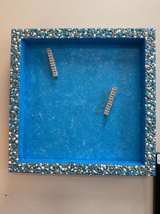 Picture frame clothes pin shadow box handmade by Elizabeth