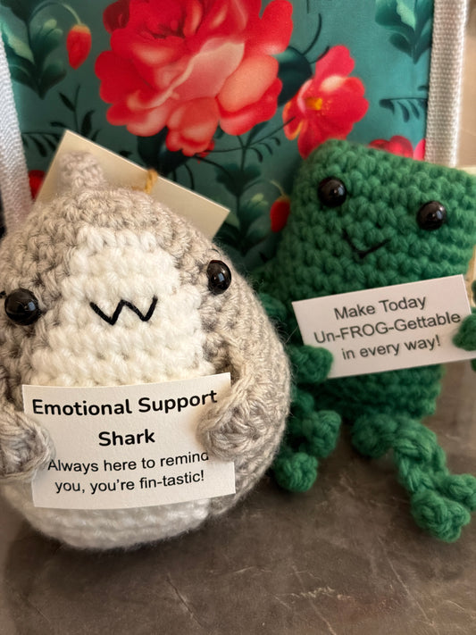 Emotional support frog or shark