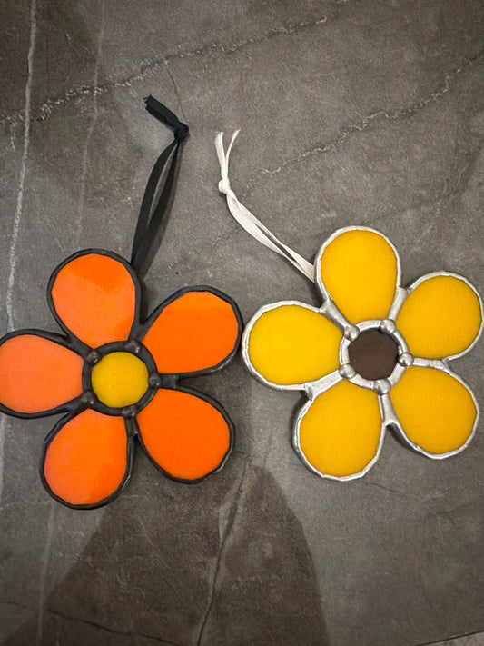 Stained glass flower