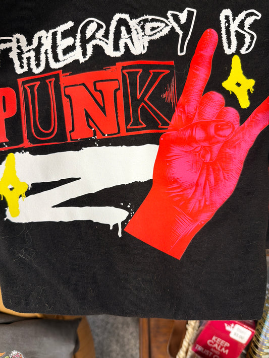 Therapy is punk tshirt