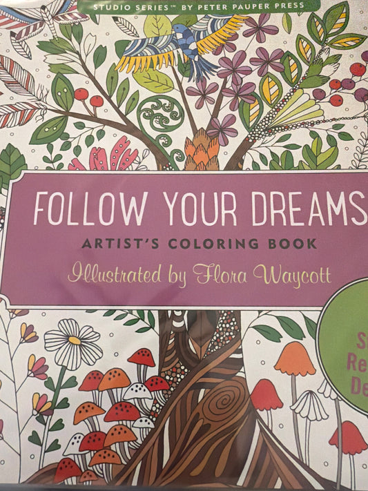 Follow your dreams coloring book