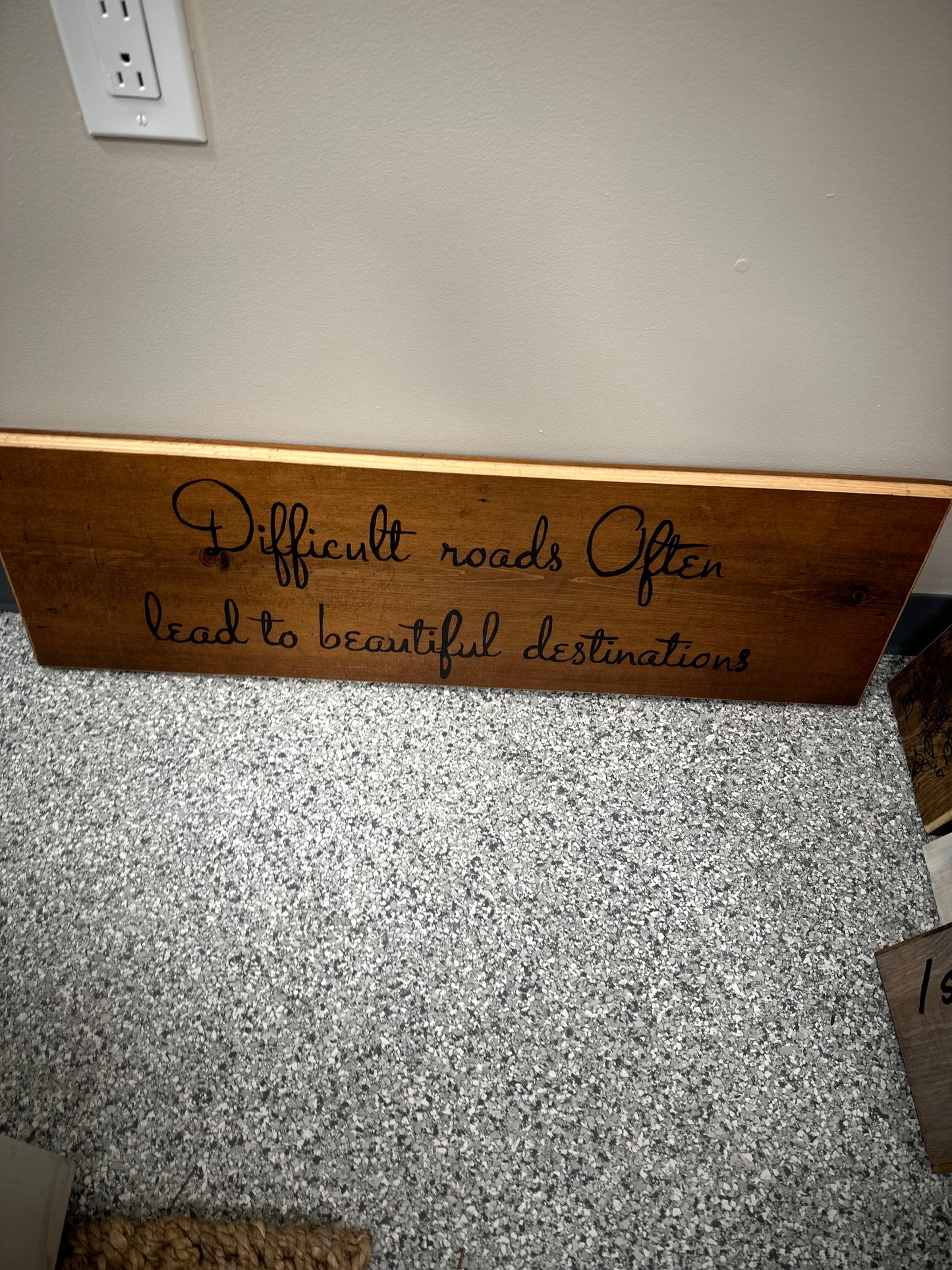 Wood Wall Decor Difficult Roads