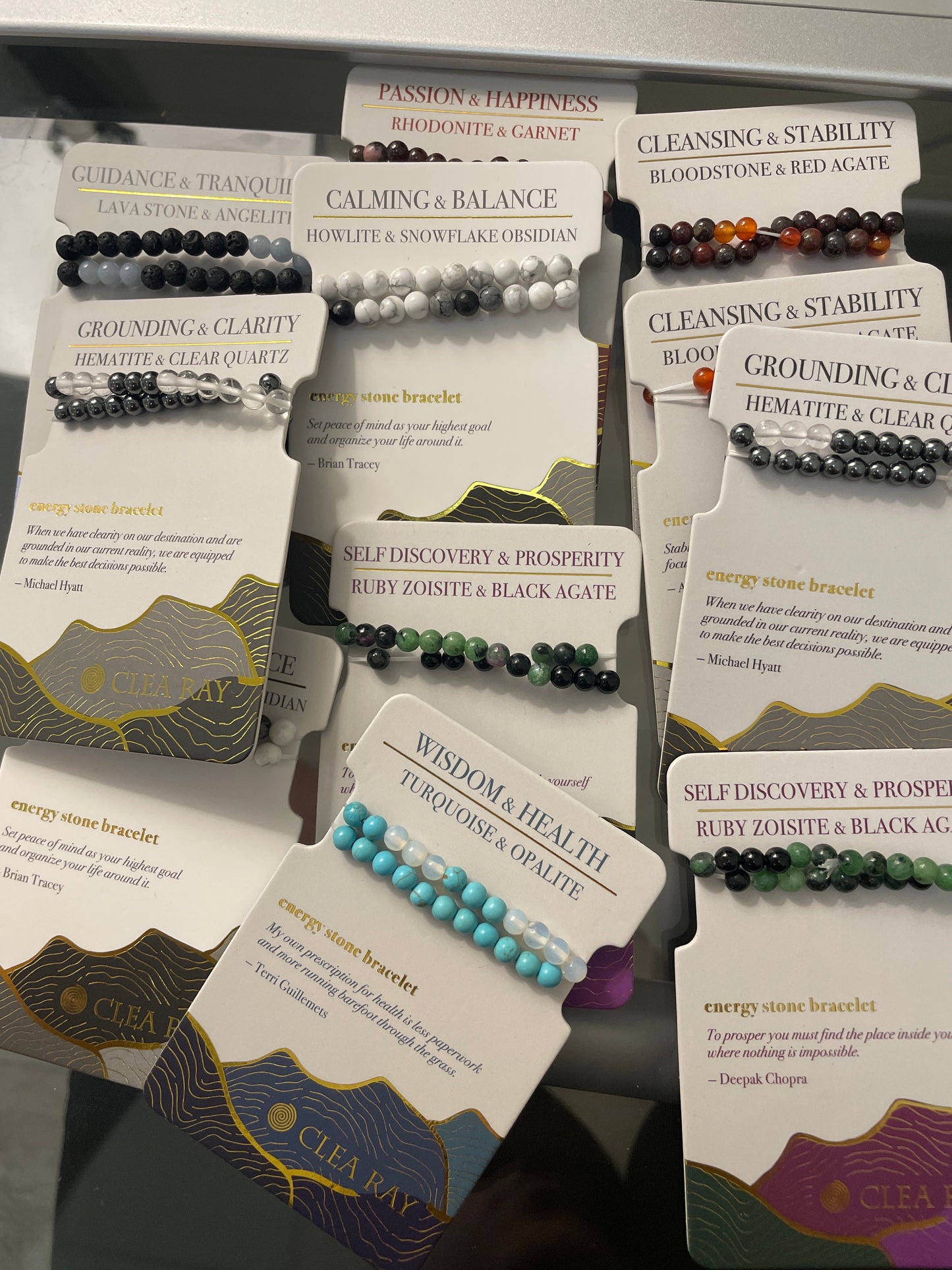 Energy stone bracelets