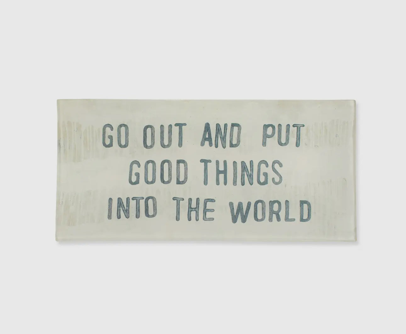 Good Things Small Rectangle Decoupage Plate 8.5x4