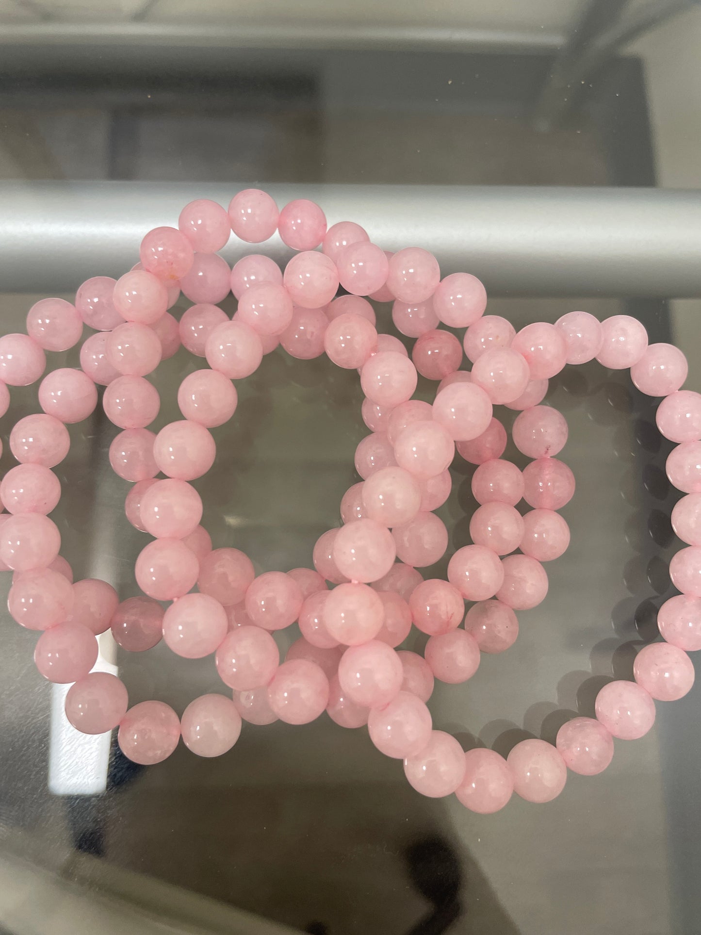 Rose quartz pink bracelet