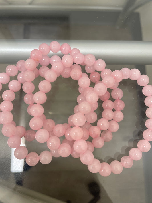 Rose quartz pink bracelet