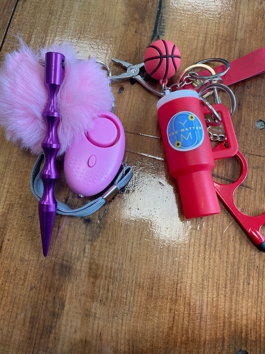 Teen safety keychain