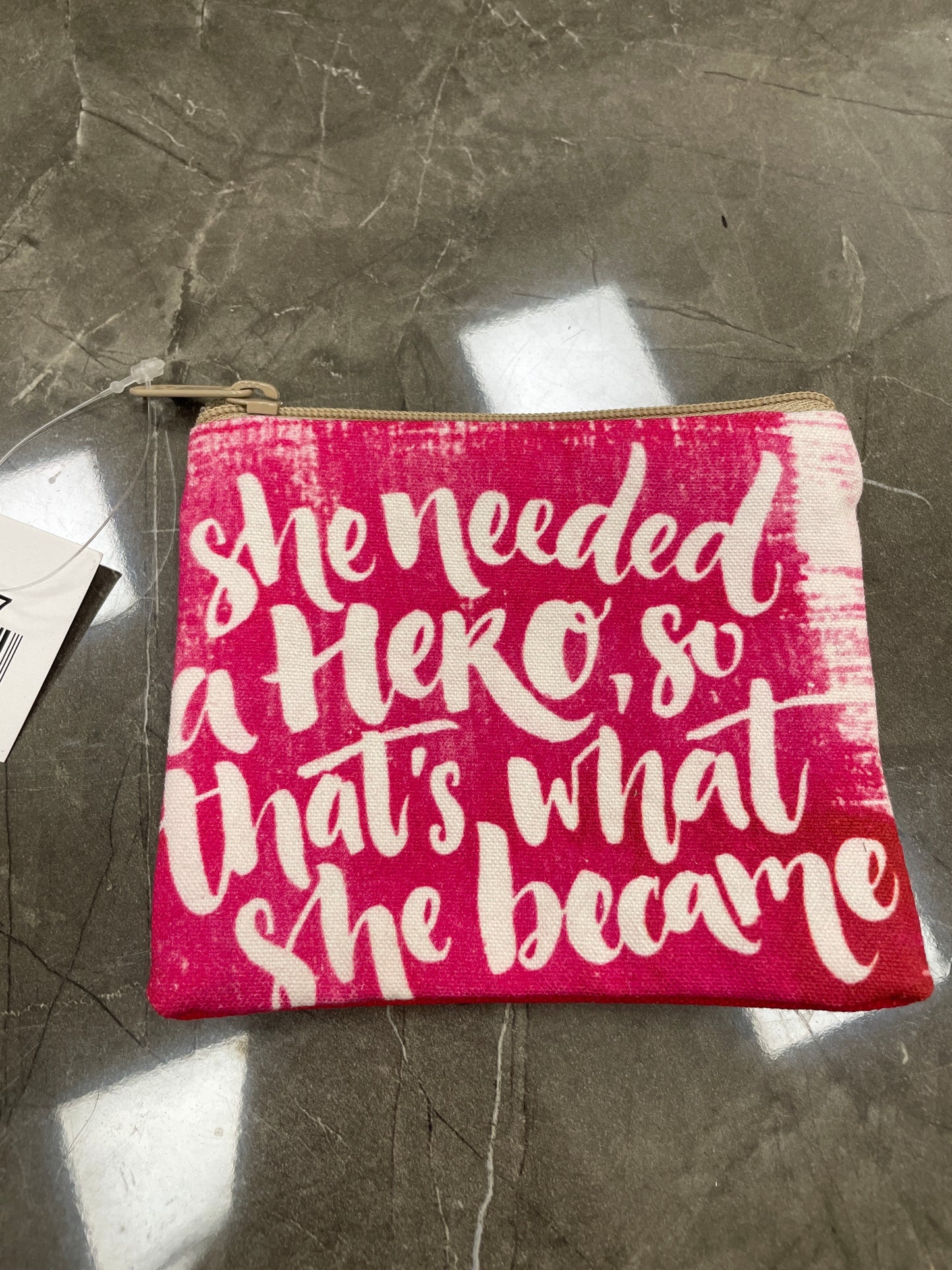 She needed a hero zipper pouch