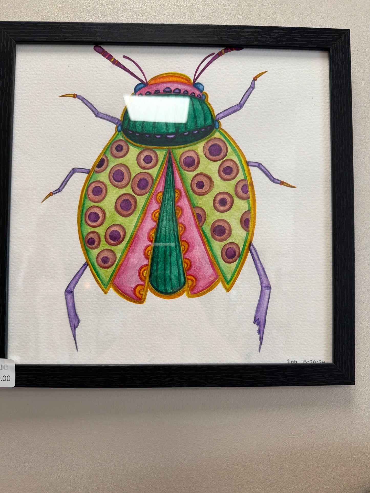 Beetle bug handmade pictures by Elizabeth