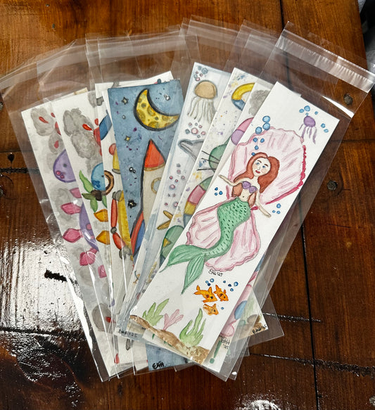 Bookmarks made by local artist