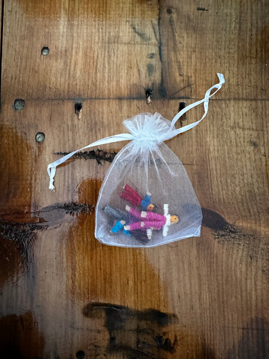 Package of Five Miniature Worry Dolls
