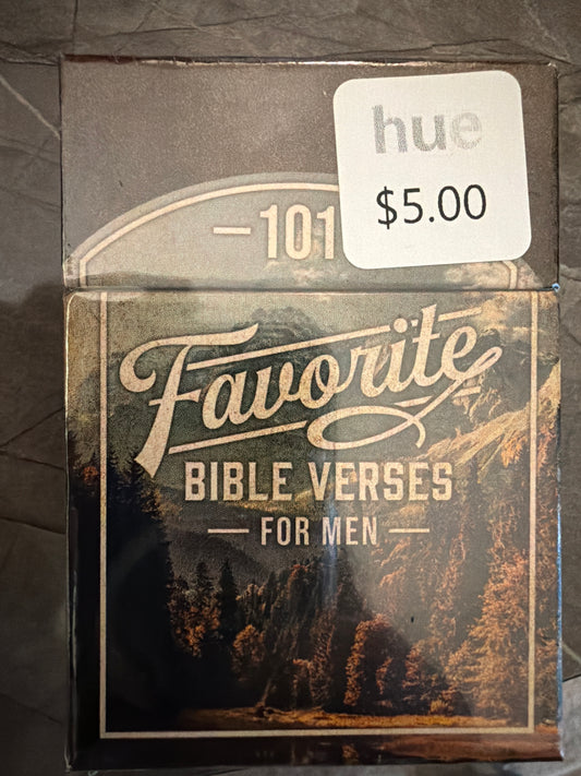 101 favorite bible verses for men cards