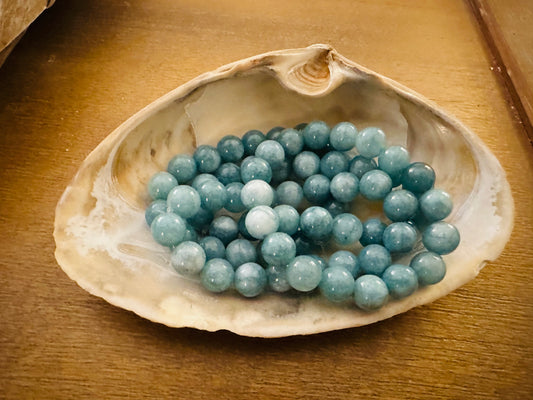 Blue Calcite bead bracelet