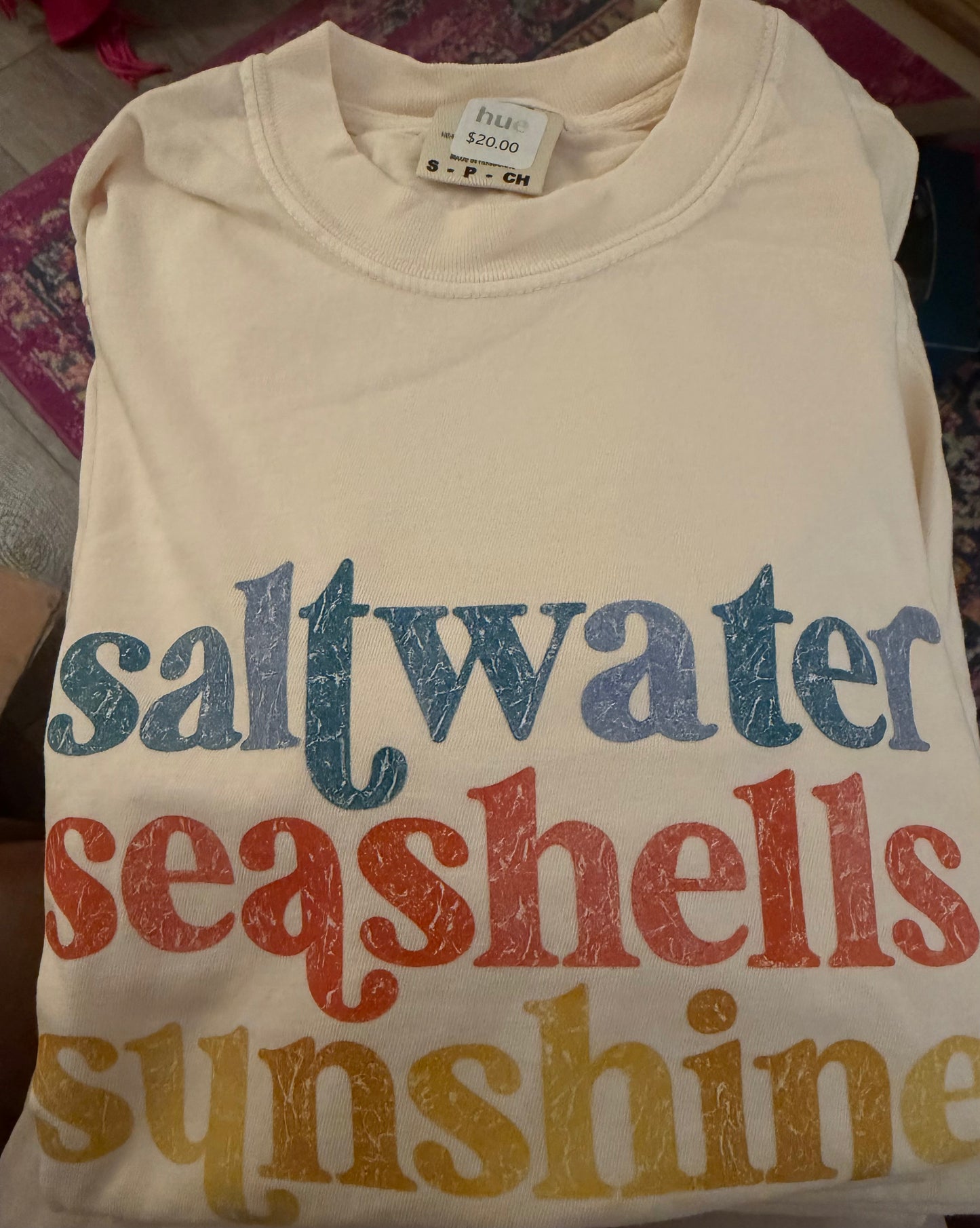 Saltwater seashells sunshine tshirt