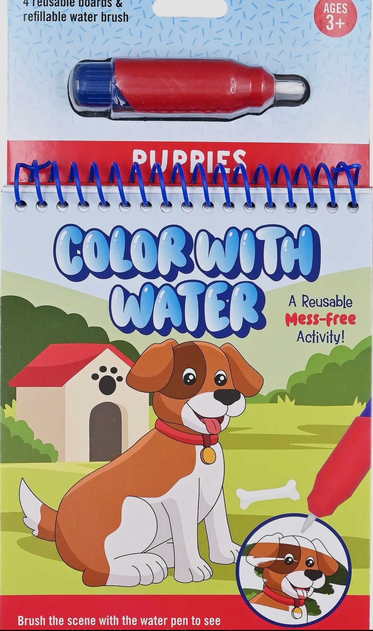 Color with Water Puppies Book