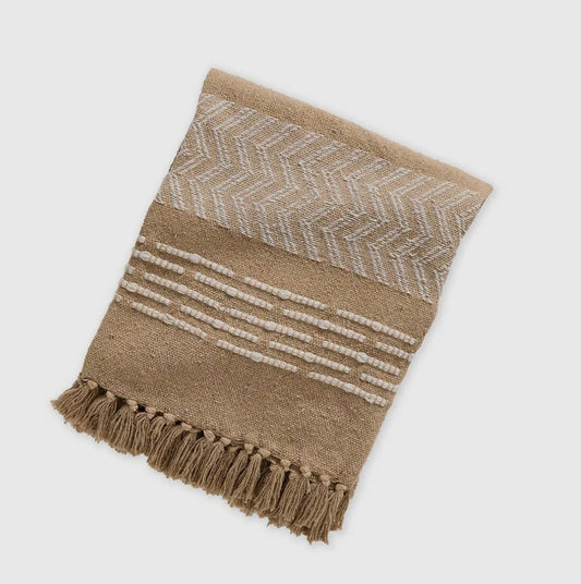 Camel Burl Rethread Throw