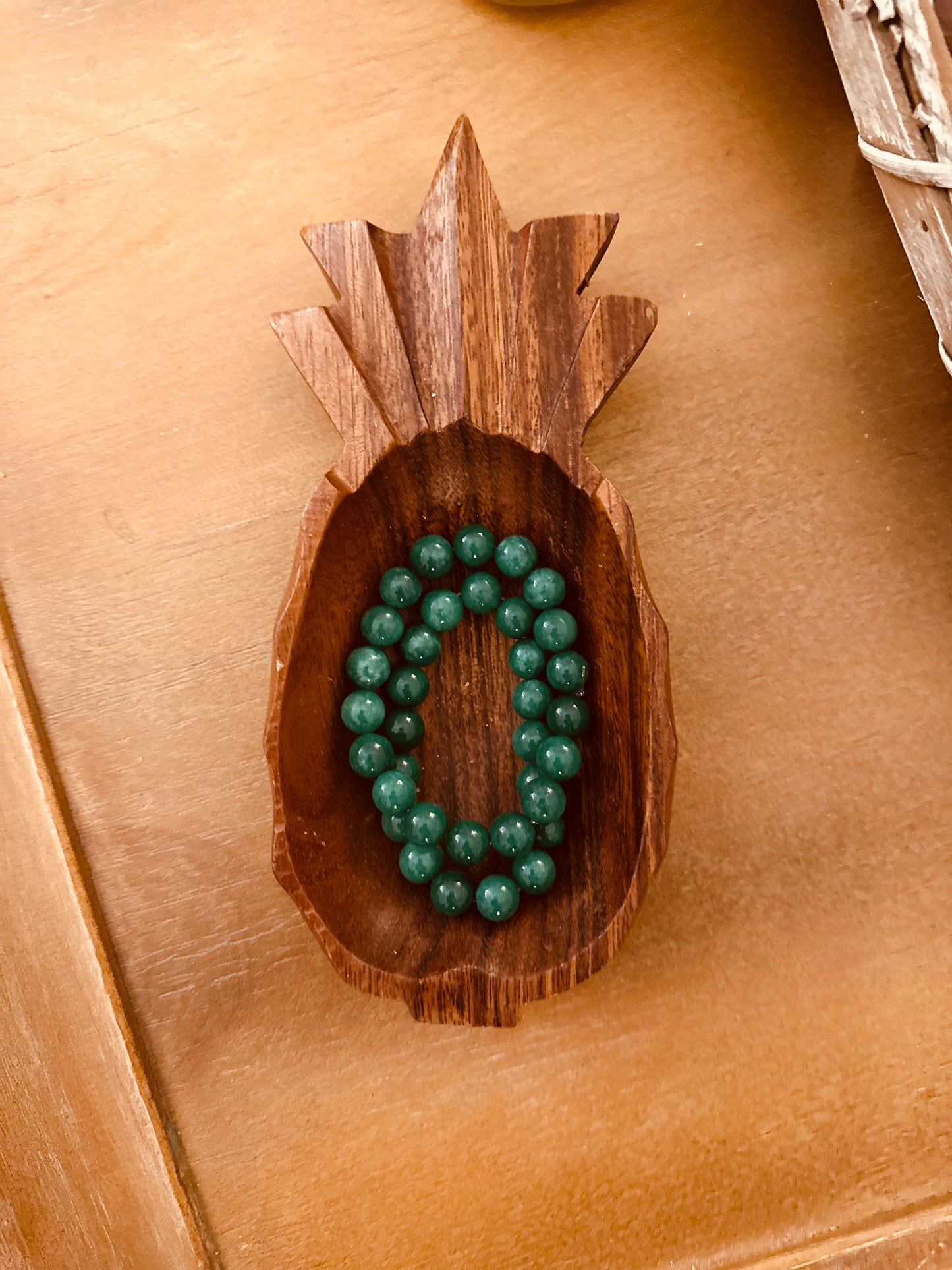 Green Jade Bead Bracelet