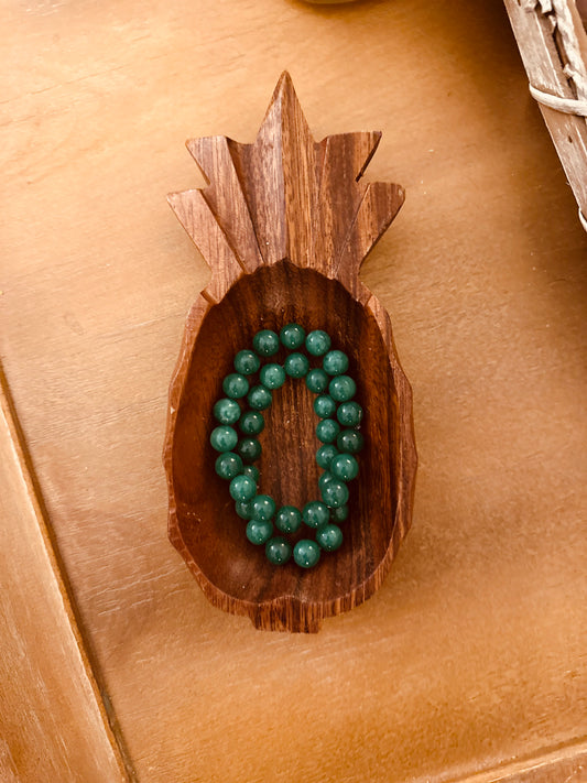 Green Jade Bead Bracelet