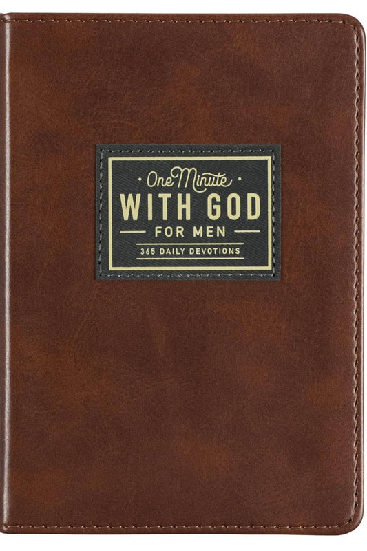 One Minute with God for Men Faux Leather