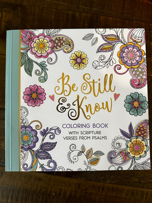 Be still and know coloring book