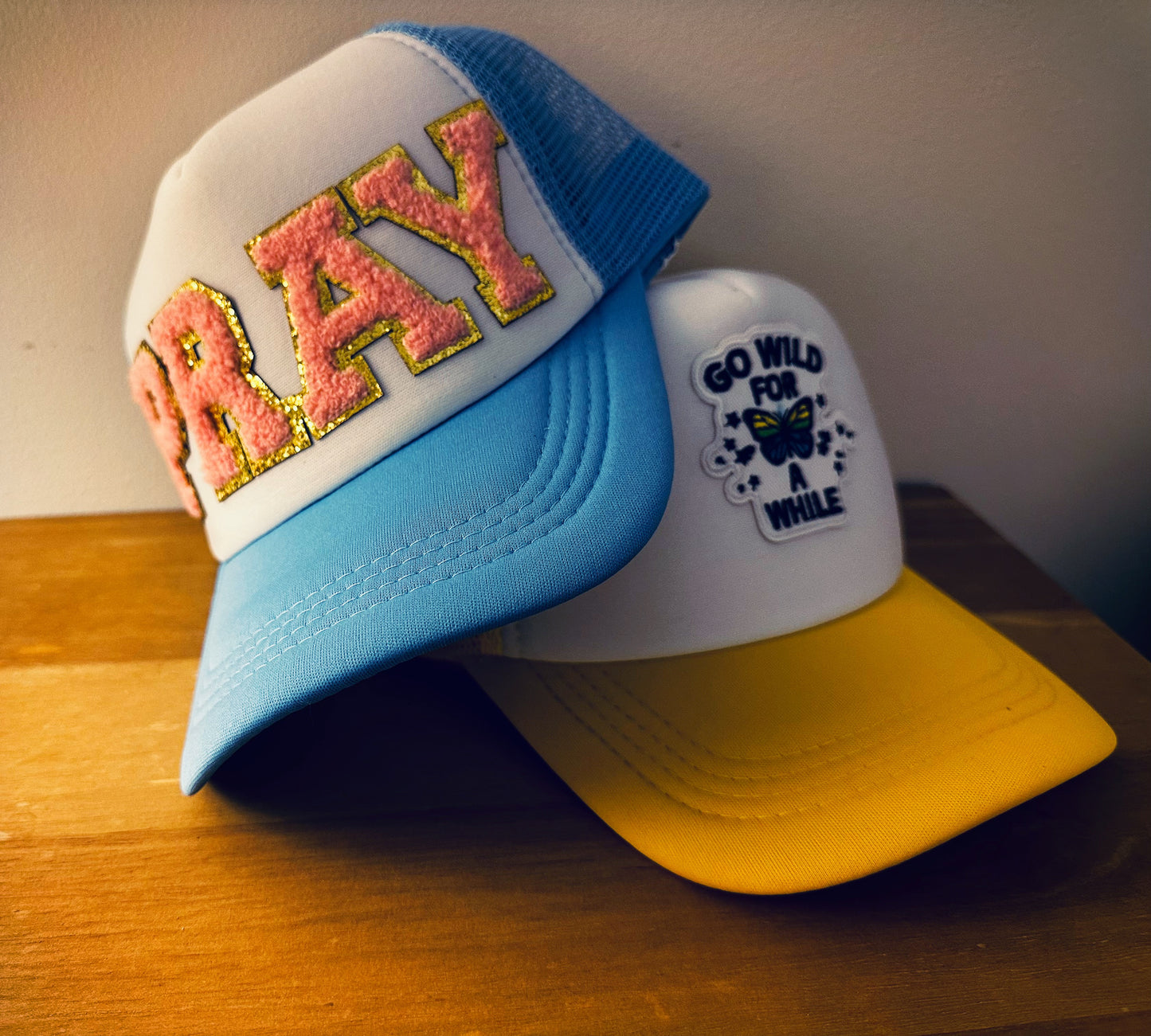 Hats assorted sayings and patches