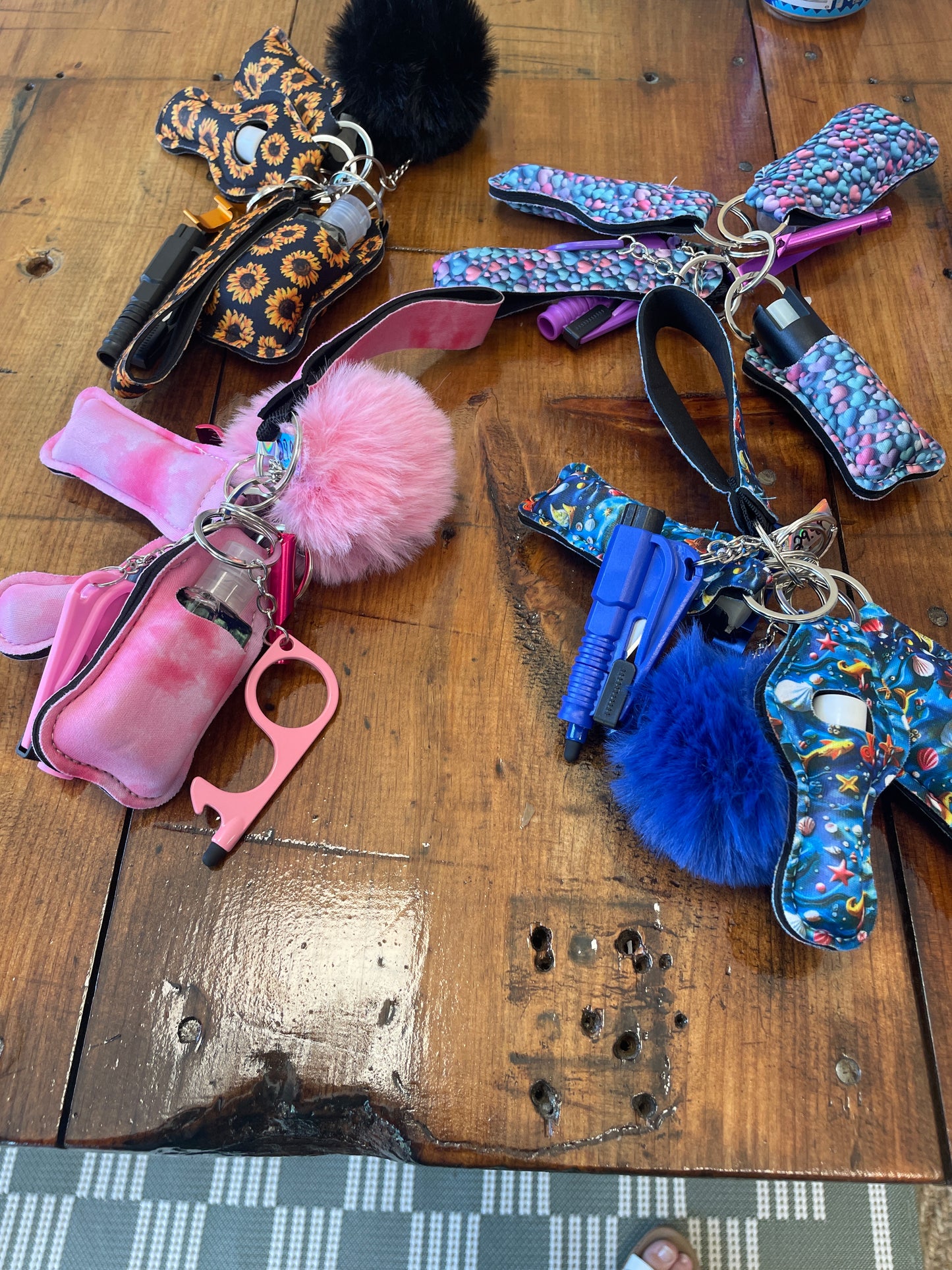 Safety kit keychains